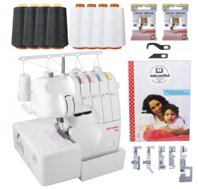 Gritzner 788 Overlock mit LED +Buch,Sondernähfüße,Overlockgarn,Nadeln,Messer - Bild 1 von 4