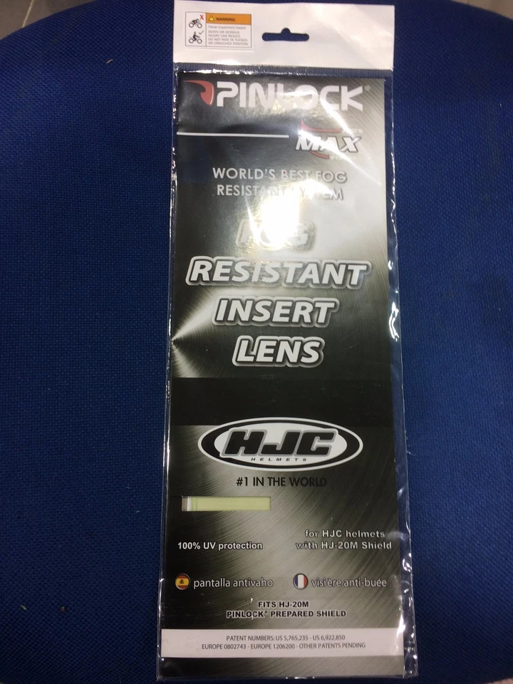 HJC IS-17 IS17 RPHA ST  HELMET CLEAR PINLOCK  ANTI FOG INSERT LENS HJ20M HJ20ST - Image 1 of 1