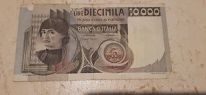 banconota repubblica italiana lire 10.000 ritratto d'uomo di Andrea del Castagno - Foto 1 di 2