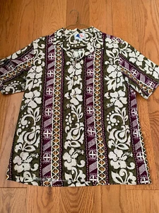 Vintage Nui Nala Hawaiian Shirt Aloha Beach Hawaii USA Size L - Picture 1 of 7