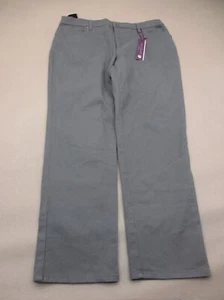 Neu mit Etikett Gloria Vanderbilt Größe 10 Damen grau Baumwollmischung Stretch Chinohose 056 - Bild 1 von 11