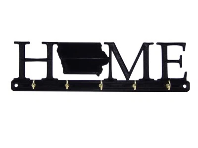 Iowa Hogar Estado Forma Llavero Perchero Inauguración Regalo Pared Decoración Ganchos Foto 1 de 4