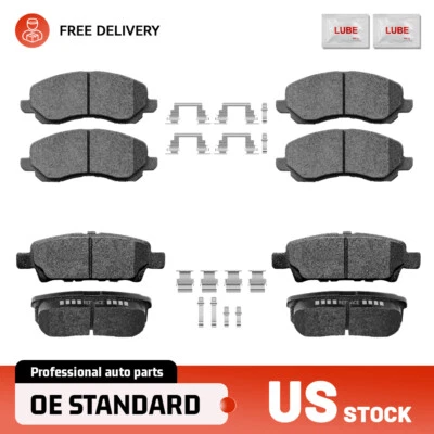 Front & Rear Ceramic Brake Pads Set for Mitsubishi Lancer DE & ES 2008 2009-2017 - Image 1 of 4