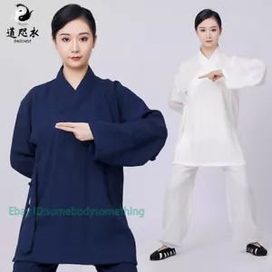 Abito taoista Wudang Shaolin Kung Fu Tai Chi uniforme arti marziali tuta ala chun - Foto 1 di 24
