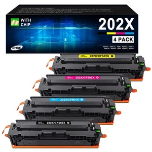 202X Toner Cartridges High Yield - 4 Pack Compatible Replacement for HP 202X ... - Bild 1 von 8