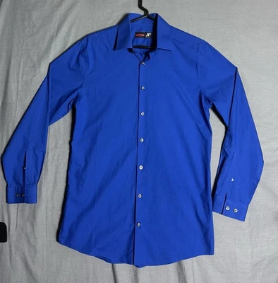 Camisa J. Ferrar Roja Para Hombre Ajustada Talla 15-15.5-32/33 Preppy Vestido Clásico Negocios Foto 1 de 4