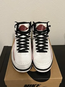 2004 Air Jordan 2 Retro White Varsity Red Brand New No Box Sz 11 - Picture 1 of 8