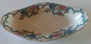Royal Cauldon Serving Platter "Victoria Pattern" Oval Shape. Vintage 10 inches - Picture 1 of 15