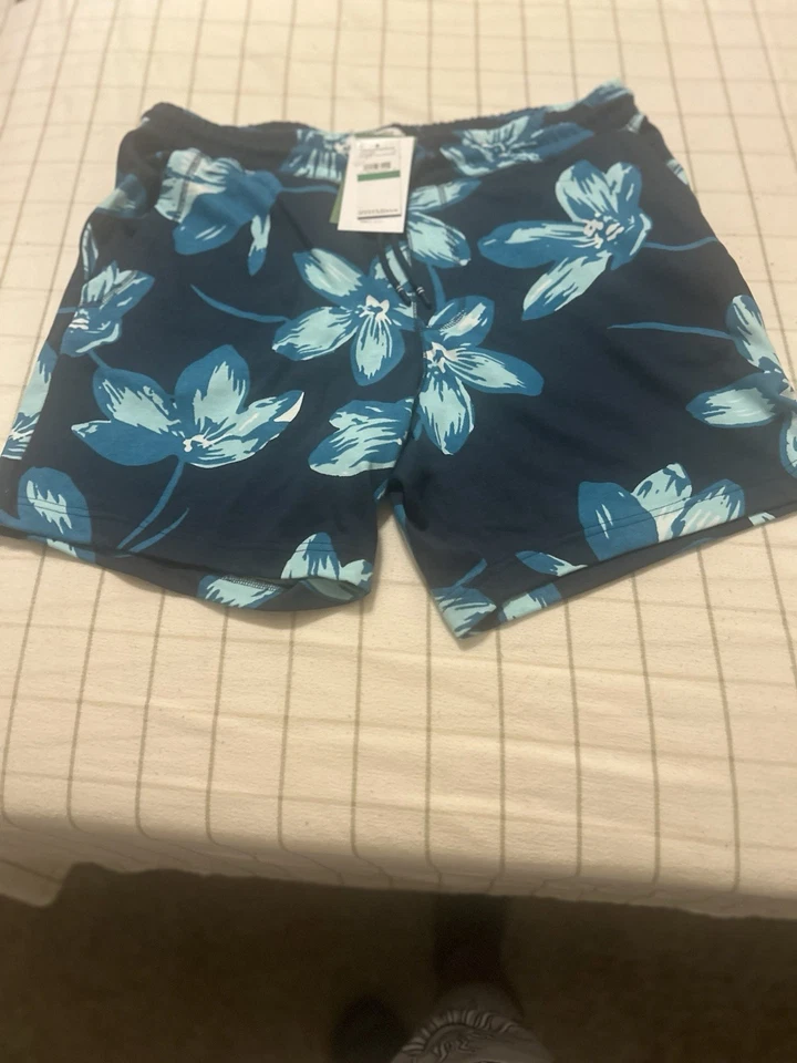 Penguin Since 1955 Men’s Shorts Dark Blue Floral Print Size [L] - Image 1 of 4