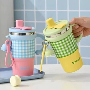 600ml Insulated Cup Stainless Steel Thermal Bottle Fashion Coffee Mug  Gift - Picture 1 of 15