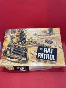 Vintage Aurora The Rat Patrol Model Kit From The TV Show Incomplete !Damage Box! - Picture 1 of 11