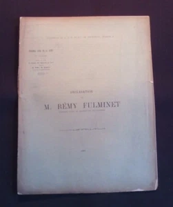 Déclaration de M. Rémy Fulminet - Imagen 1 de 1