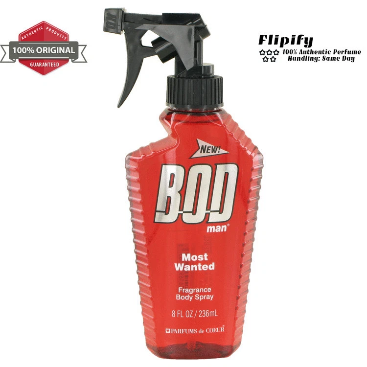 Bod Man Most Wanted Cologne 8 oz / 4 oz Body Spray for MEN by Parfums De Coeur - Image 1 of 1