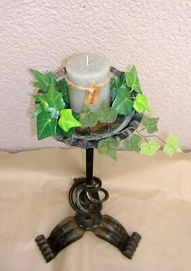Kerzenständer Kerzenleuchter Schmiedeeisen Handarbeit. Großer Kerzenhalter 64cm - Bild 1 von 11