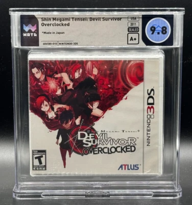Shin Megami Tensei Devil Survivor Overclocked Nintendo 3DS Sealed WATA 9.8 A+ - Image 1 of 2
