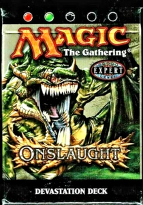MTG ONSLAUGHT DEVASTATION THEME DECK MINT FACTORY SEALED SHIPPING - Picture 1 of 2