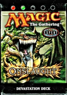 MTG ONSLAUGHT DEVASTATION THEME DECK MINT FACTORY SEALED SHIPPING - Image 1 of 2