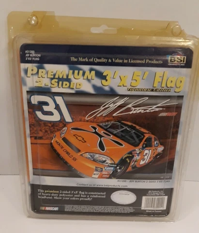 NASCAR Jeff Burton #31 3ft X 5ft  Polyester Flag New Open Packaging Cover