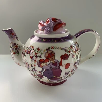 CARDEW Design 2004 Tea-Time Paul Cardew Teapot Red Hat Society Official Licensed - Image 1 of 4