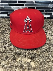 Los Angeles Angels Hat Adult Size 7 On Field Anaheim California New Era Red - Picture 1 of 8