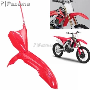 Juego de placas de matrícula de guardabarros delantero de plástico rojo todo terreno para Honda CRF450R CRF250XR - Imagen 1 de 8