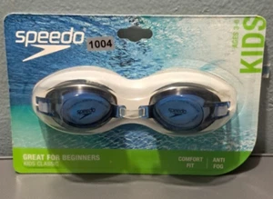 Speedo Kids Splasher Ages 3-6 Anti Fog Swimming Goggles BLACK COBALT 1004 UE34 - Imagen 1 de 2