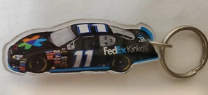 Key Chain Ring Race Car #11 Black with Advertising 1.12x3.12" - Picture 1 of 7