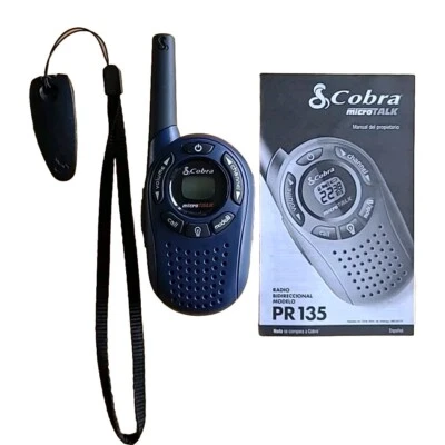Cobra MicroTalk: Walkie Talkie 22 Channels  PR 135 Tested (1 Unit) Tested/Works - Image 1 of 4
