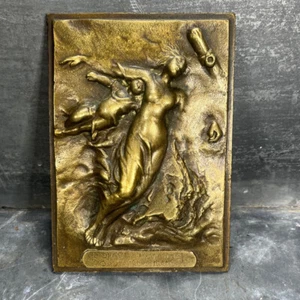 Bas-relief bronze – “L’Épave Humaine” – Guerre sous-marine WW1 – Paul Auban - Foto 1 di 8