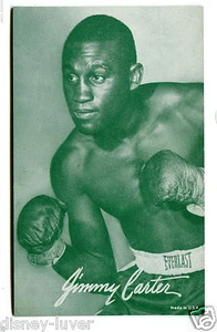 Vintage Arcade Card JIMMY CARTER Professional Boxer  - Picture 1 of 2