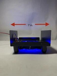 COOLING FAN KIT STAND W/ BLUE LED FAN Fits CB 7” Width 7.75” Depth Universal Fit - Picture 1 of 10