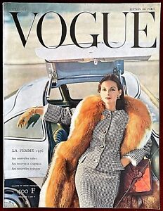 Vogue Paris Magazine ~ October 1955 ~ Henry Clarke Chanel Dior Gres Sabine Weiss