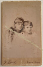 orig. CDV Foto Fotografie Kind Kinder Mode um 1880 Zoerb Minden Mädchen