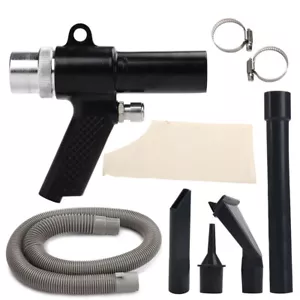 Dual Function Air Vacuum Blow Gun Pneumatic Vacuum Cleaner Kit Powerful Suction - Foto 1 di 7