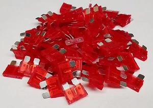 10AMP 100pc ATC / ATO Standard Blade Fuse Auto Car Boat Marine Truck Motorcycle - Picture 1 of 1