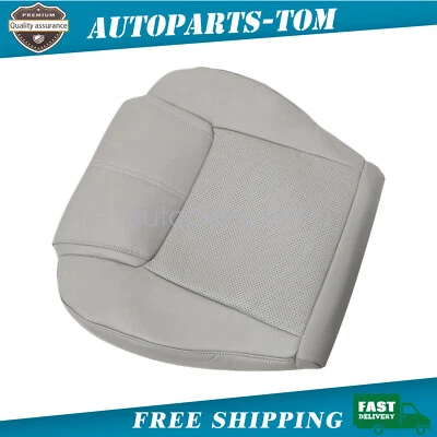 Cubierta de asiento de cuero perforado inferior del conductor gris para Jeep Commander 2006-2010 Foto 1 de 4