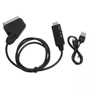 SCART To Converter HD 1080P SCART To Video Adapter With USB Fit - Picture 1 of 22