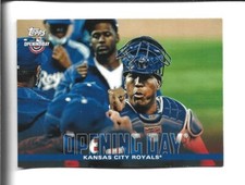 2022 Topps Opening Day #OD-9 Salvador Perez card, Kansas City Royals