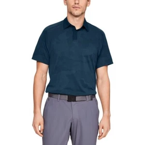Under Armour Men's UA Microthread Sprocket Polo Techno Teal Blue 2XL - Picture 1 of 1