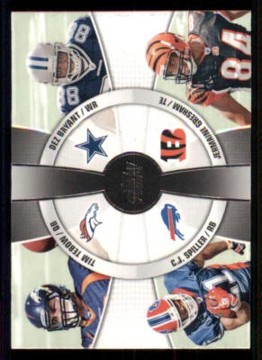2010 Topps Prime #4Q23 Tim Tebow/C.J. Spiller/Dez Bryant/Jermaine Gresham - Image 1 of 2