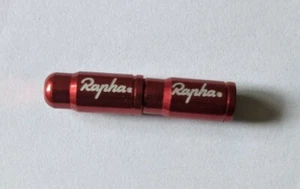 Set of 2 RED Alloy Rapha Presta Valve Caps Dust Wheel Crit ENVE RCC Palace # - Picture 1 of 1