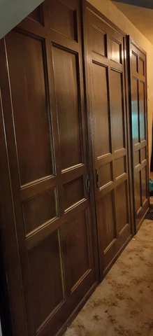 Antique Solid Oak Pocket Doors from Mansion Cover