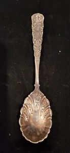 Vintage 1835 R.Wallace Clam Shell Serving Spoon - Stamped A1 - Antique - Ornate - Picture 1 of 9