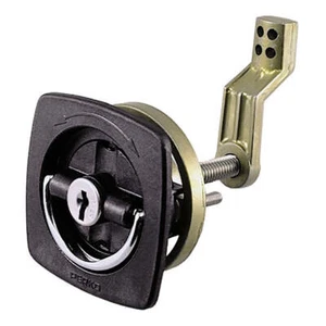 Perko schwarz bündig Verschluss - 2,5" x 2,5" mit versetzter Nockenstange flexibler Polymerschlag [0 - Bild 1 von 1