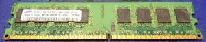 1GB Samsung DDR2-667 PC2-5300U 2Rx8 M378T2953EZ3-CE6 30R5126 Memory Module - Picture 1 of 2