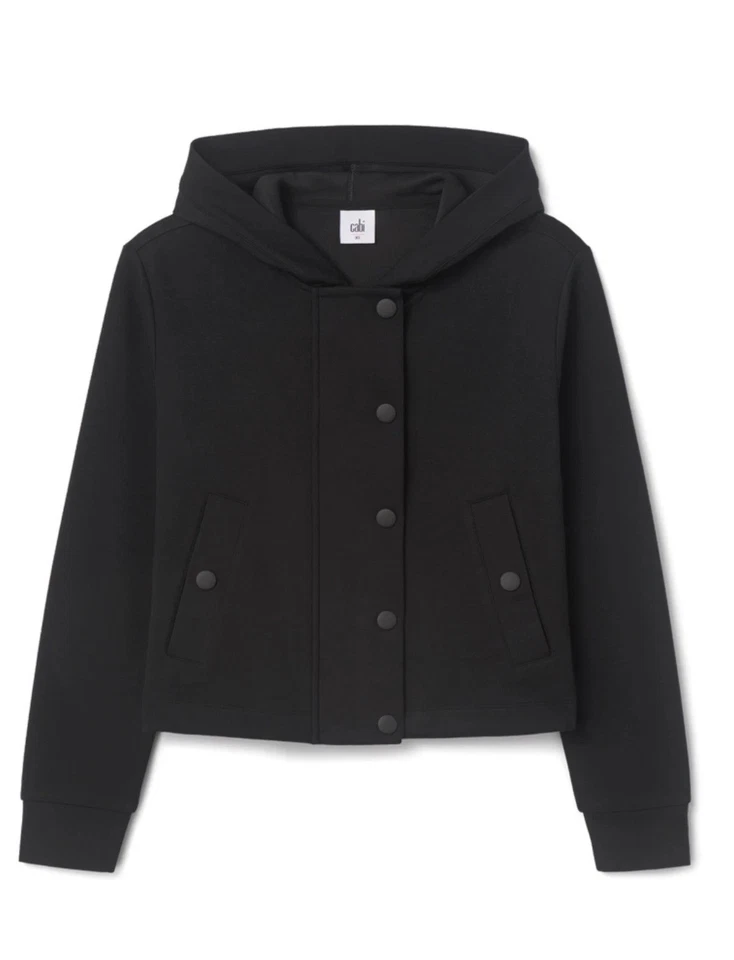 Sudadera con capucha Cabi 2025 negra discreta para mujer, grande nueva Foto 1 de 1