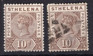 ST HELENA 1890 SG 52 Mint & postally used cv £98 used sadly thinned - Picture 1 of 2