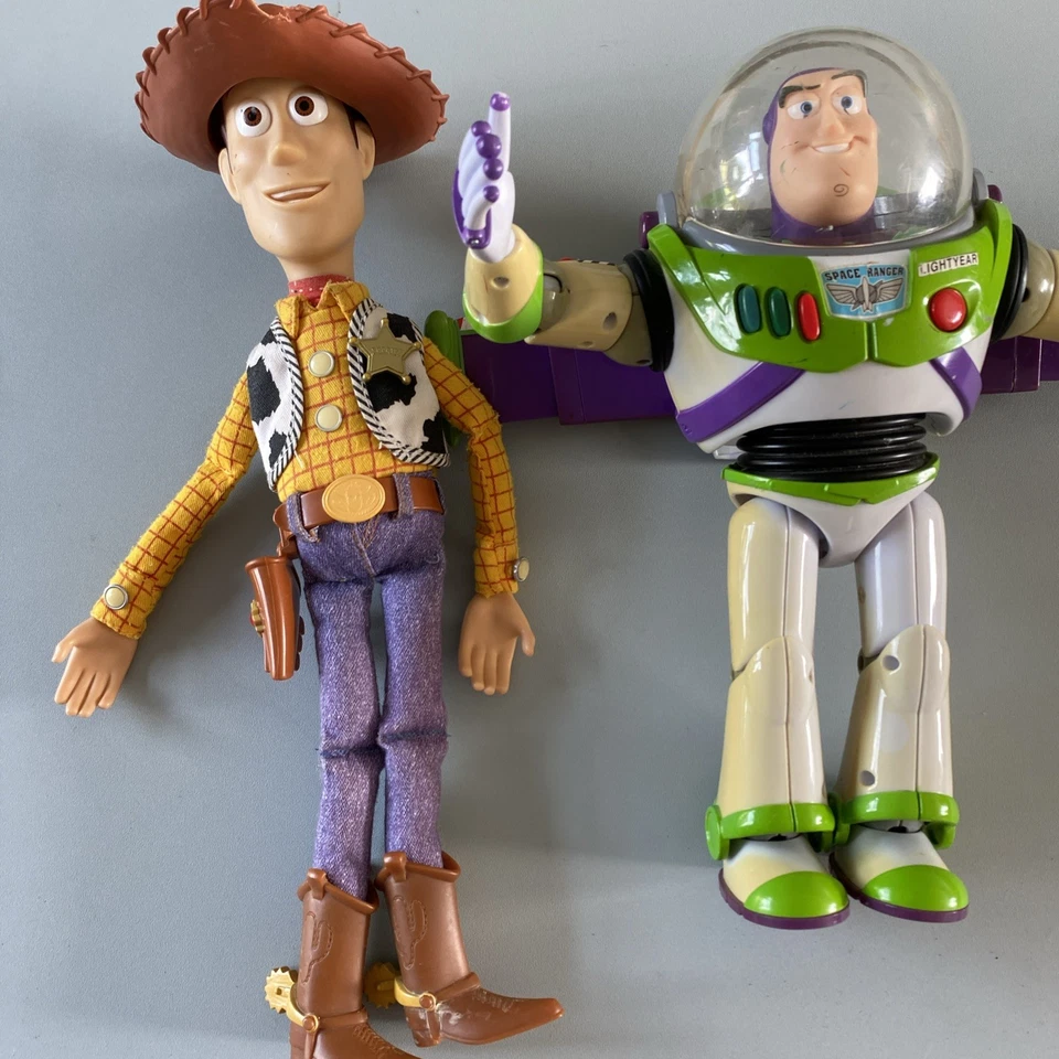 Disney Thinkway Toy Story Talking pull string Woody & Talking Buzz Lightyear - Image 1 of 4