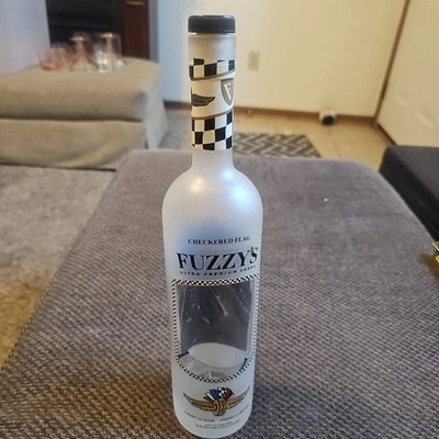Rare 2014 Fuzzy's Vodka Limited Edition Indy 500  Checkered Flag  Empty Bottle  - Image 1 of 4