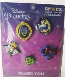Crocs Disney SnowWhite Charms Jibbitz 5 Pack New《 - Picture 1 of 4